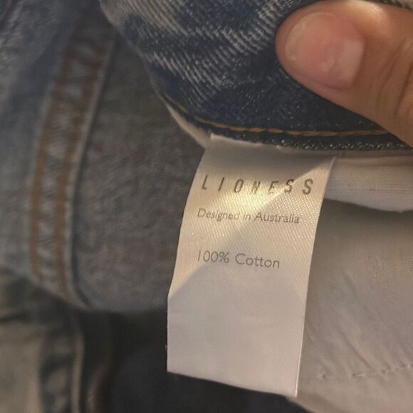 Women's Lioness Light Wash Slit Leg Denim Jeans size Extra Small - Picture 6 of 7